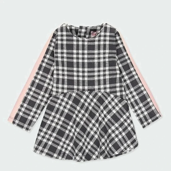 Boboli Grey Checkered Plaid Dress - Picture 3 of 4